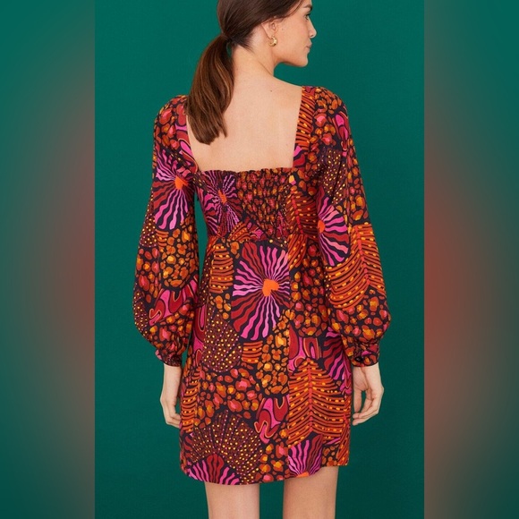 Farm Rio Leopard Hearts Mini Dress - Picture 2 of 4